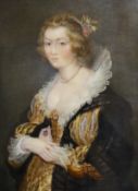 19th century miniature watercolour on ivory, portrait of Catherine Manners, Duchess of Buckingham,
