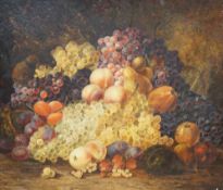 Thomas Whittle Snr. (1803 - 1887) oil on canvas, Still life of fruit, signed and dated 1866,