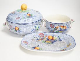A large Copeland Spode’s George III pattern dinner service including tureens, rectangular platters
