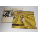 Two Genesis LP record albums; Nursery Cryme (CAS.1052) And the lamb lies down on Broadway (CG1A),