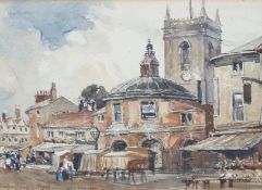 John Fulleylove (1845-1908) watercolour, ‘Wycombe’, signed and dated 1891, 12 x 17cm