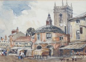 John Fulleylove (1845-1908) watercolour, ‘Wycombe’, signed and dated 1891, 12 x 17cm