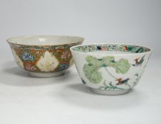 Two Chinese enamelled porcelain bowls, one for the Thai market, late Qing period, largest 16cm in