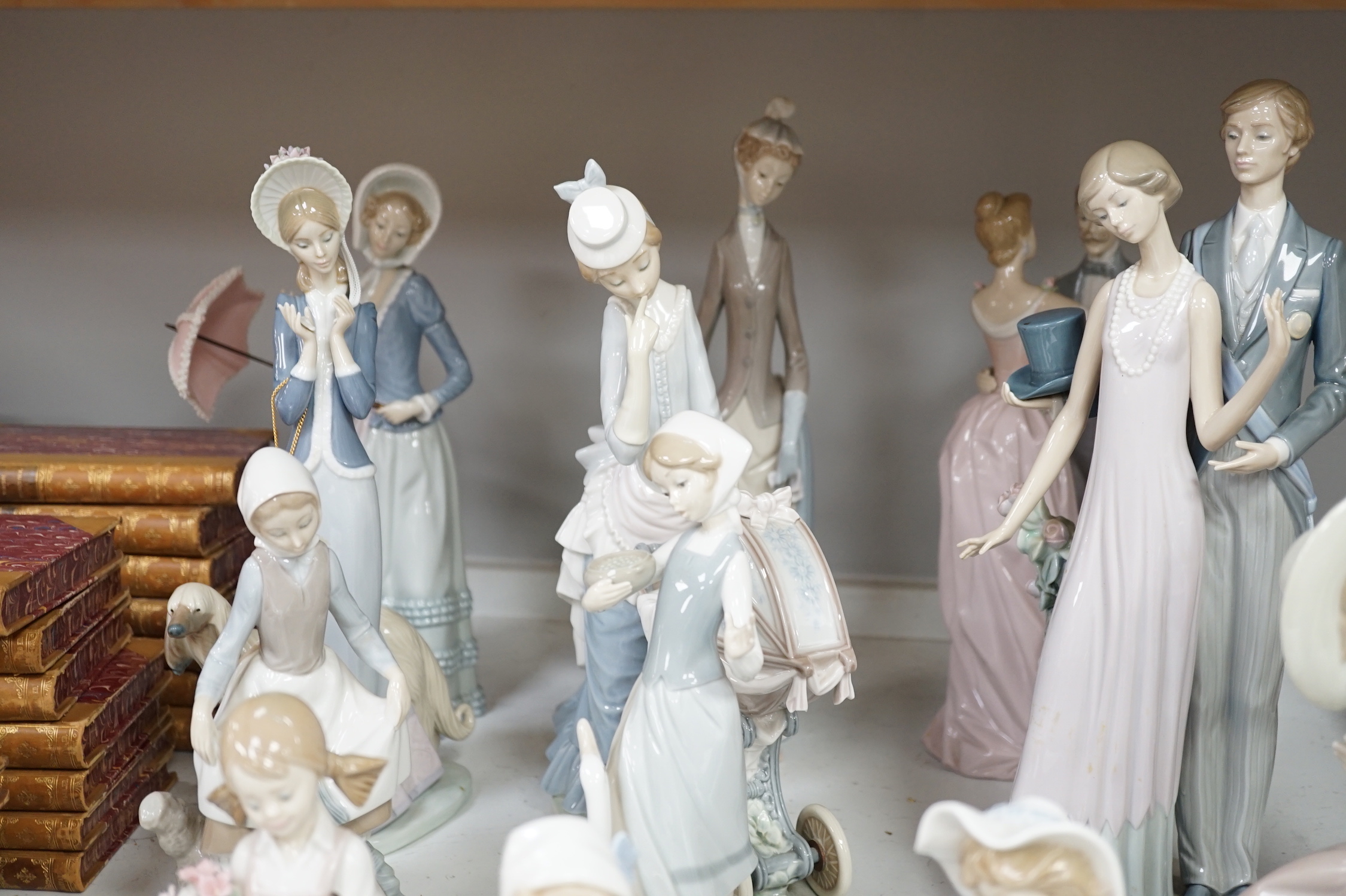 Collection of twelve Lladro figures including Precious Love and High Society - Image 4 of 7