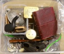 Miscellaneous collectables including a pair of model, shoes in leather, a cased meerschaum smoker’