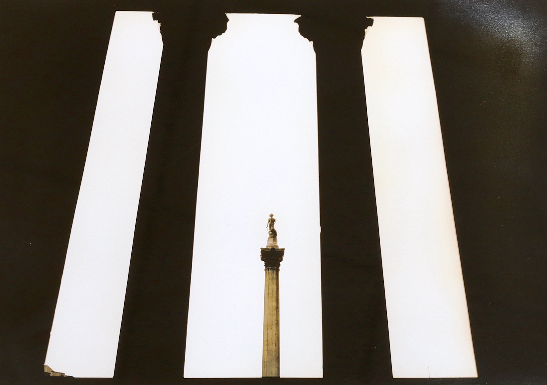 Marcus Davies (Contemporary), pair of gelatin prints, Canary Wharf, London 2001 and Nelson's Column, - Image 2 of 3