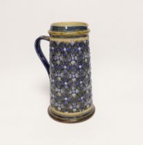 A Doulton Lambeth stoneware ewer by Emily Partington, 1879, 24cm