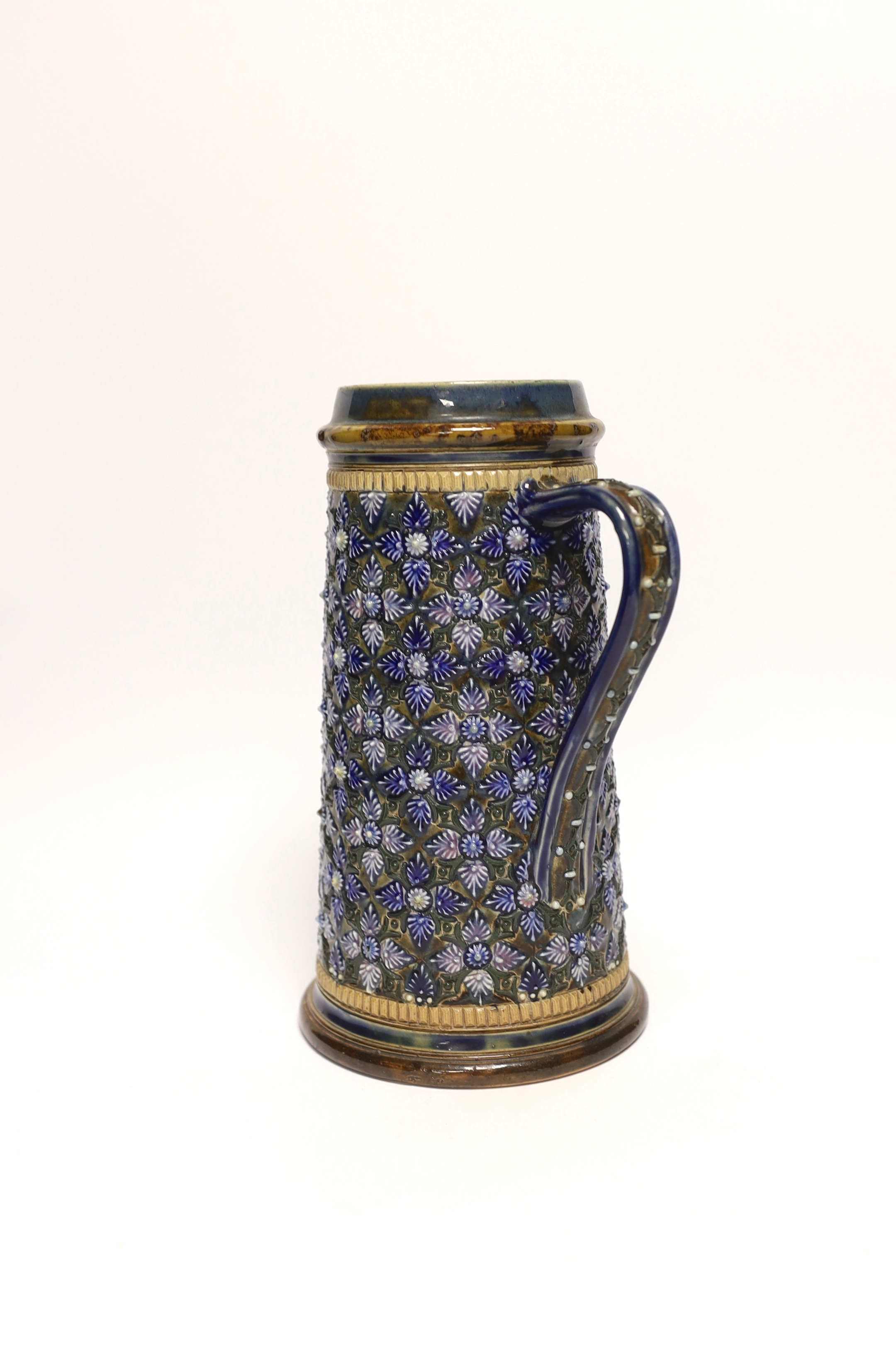 A Doulton Lambeth stoneware ewer by Emily Partington, 1879, 24cm - Image 3 of 5