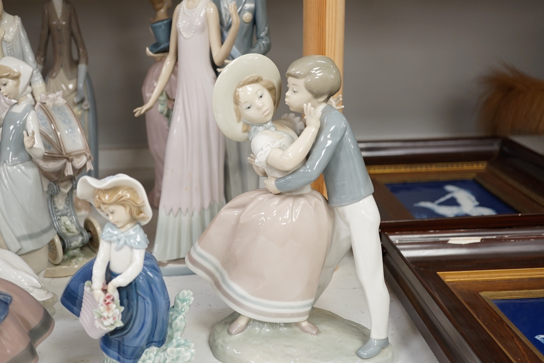 Collection of twelve Lladro figures including Precious Love and High Society - Image 3 of 7