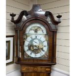 A Victorian North Country mahogany eight day longcase clock, the painted dial marked Collier,
