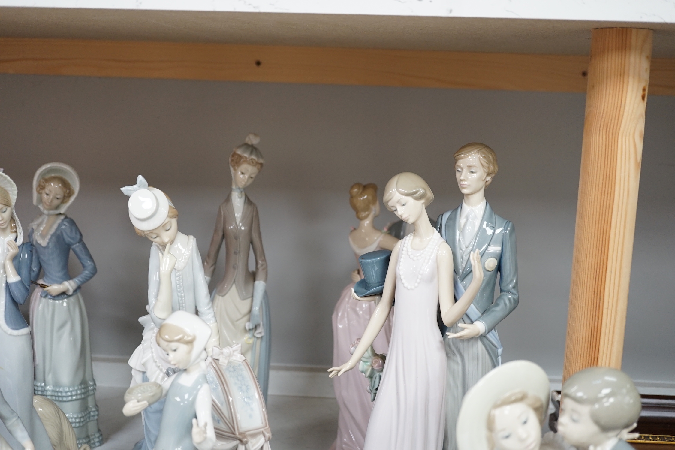 Collection of twelve Lladro figures including Precious Love and High Society - Image 5 of 7