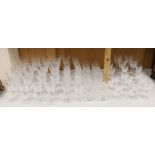 A suite of Waterford glassware for twelve including red wine, white wine and tumbler glasses,