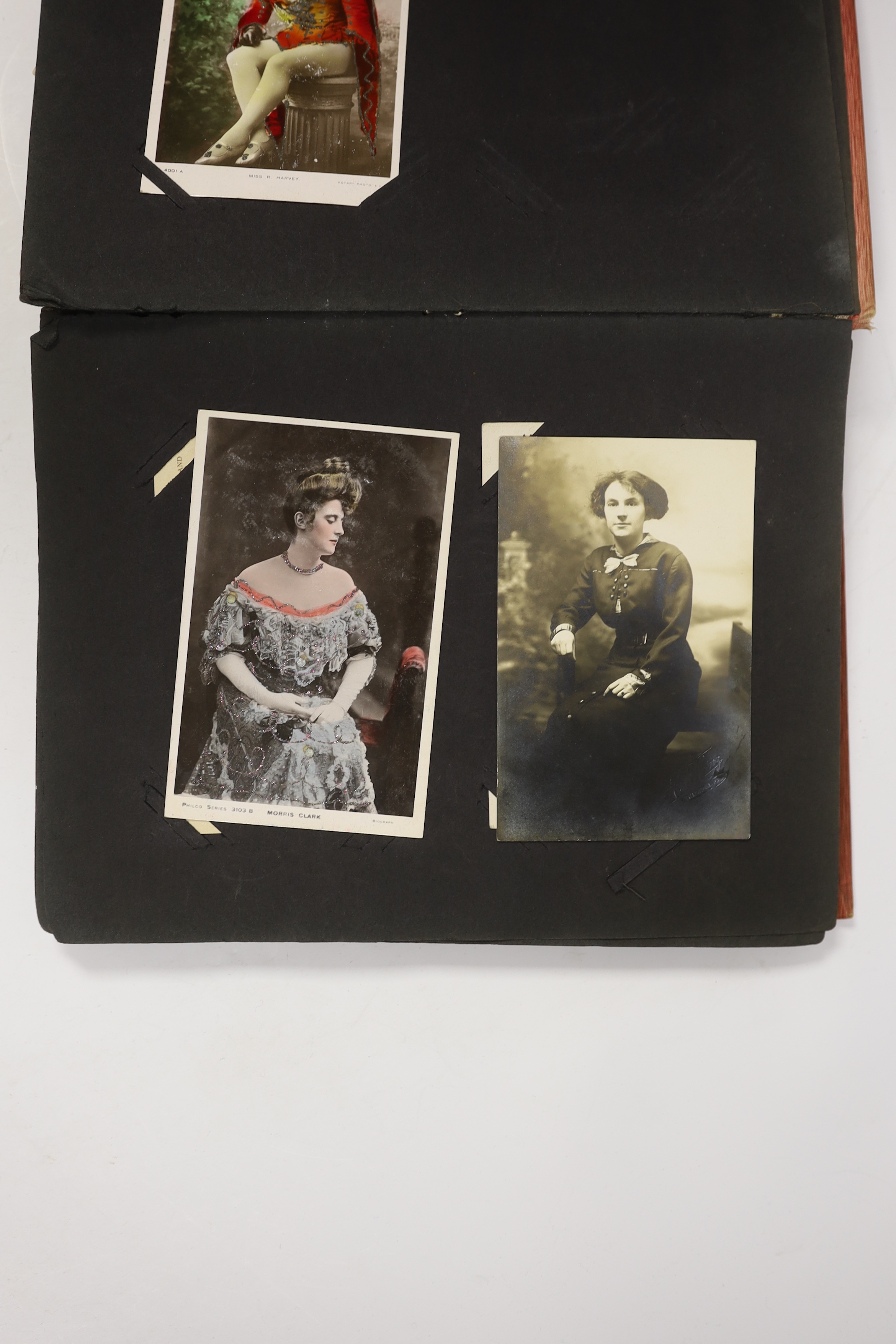 A vintage postcard album - largely named actresses including Gabrielle Ray and Gaynor Rowlands - Image 2 of 4