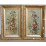S. Whately, pair of oils on canvas, Still lifes of apples and pears, signed and dated 1903, 59 x
