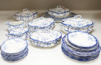 A Victorian Ridgways Cheswick pattern part dinner service