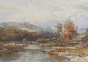 Albert Pollitt (1856-1926) watercolour, 'Eskdale Green, Cumberland', signed and dated 1899, 29 x