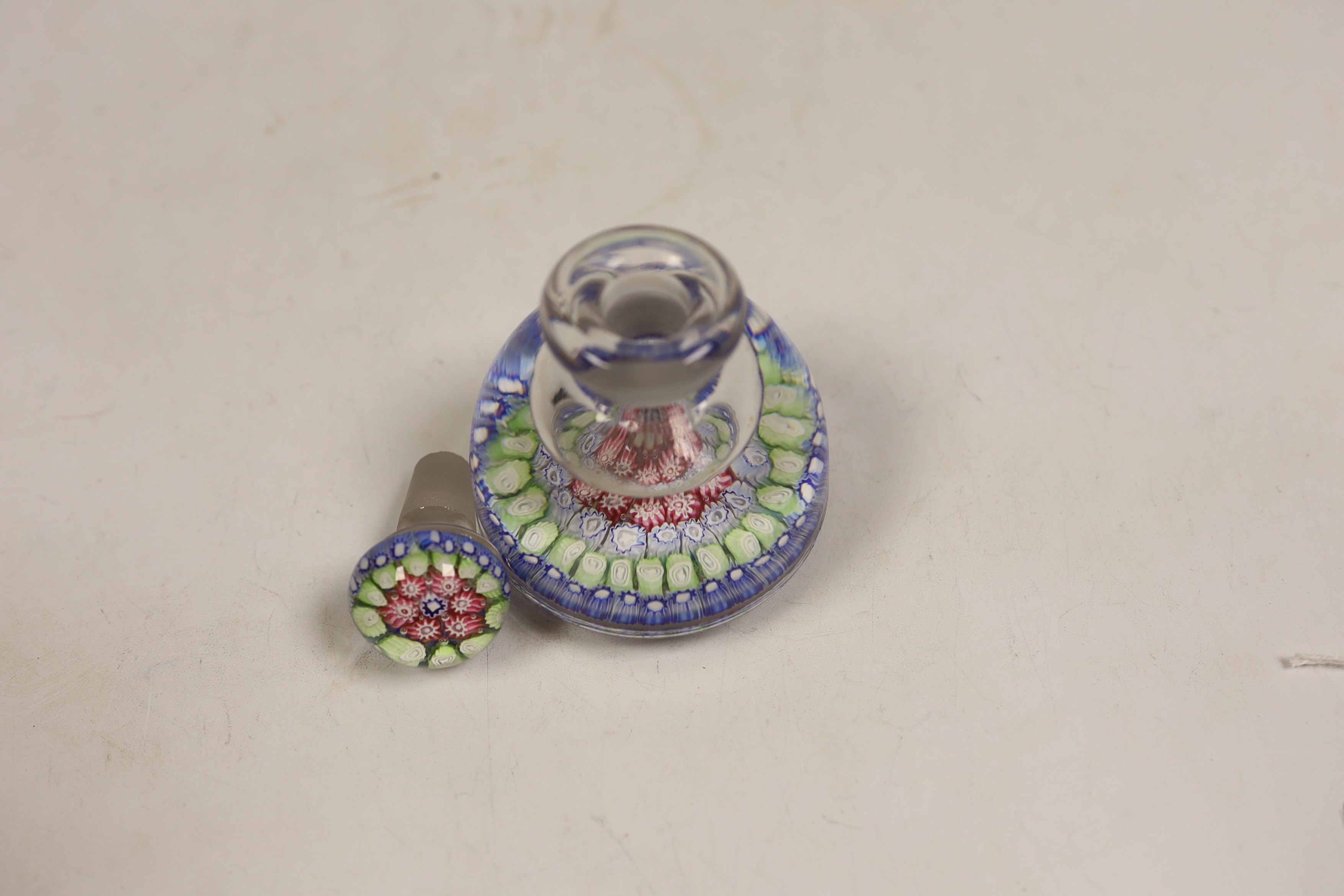 Millefiore glass inkwell and stopper, 9cm high - Bild 3 aus 4