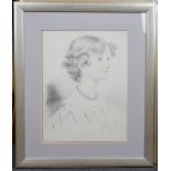 * * John Robert Wildman (fl.1823-1839) Family portraits of young girls, pencil and sanguine chalk on