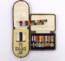 A George V Military Cross and miniatures, issued to vendor's ancestor, Capt. George Wilson, served