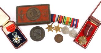 A WWII medal group comprising The Burma Star, The 1939-1945 Star, The Defence medal and The War