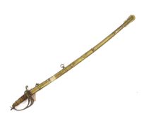 A scarce 1845 pattern infantry officer’s sword to the Penang Police, with regulation hilt,