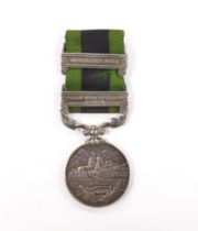 A George V India medal to L.A.C. S.W. Lipscomb R.A.F. with two bars for North West Frontier 1930-