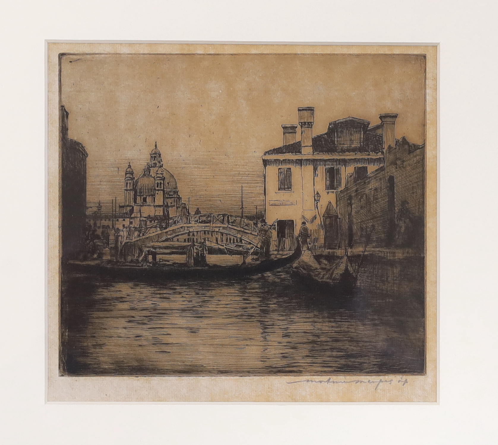 Mortimer Menpes R.E. (Australian, 1855-1938), two pencil signed etchings comprising ‘Rio Chiesa - Image 2 of 4
