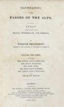 ° ° Brockedon, William - Illustration of the Passes of the Alps.....2 vols. 96 plates and 13 maps (I