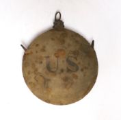 A late 19th century, pre-First World War U.S. military issue water can, from the period of the