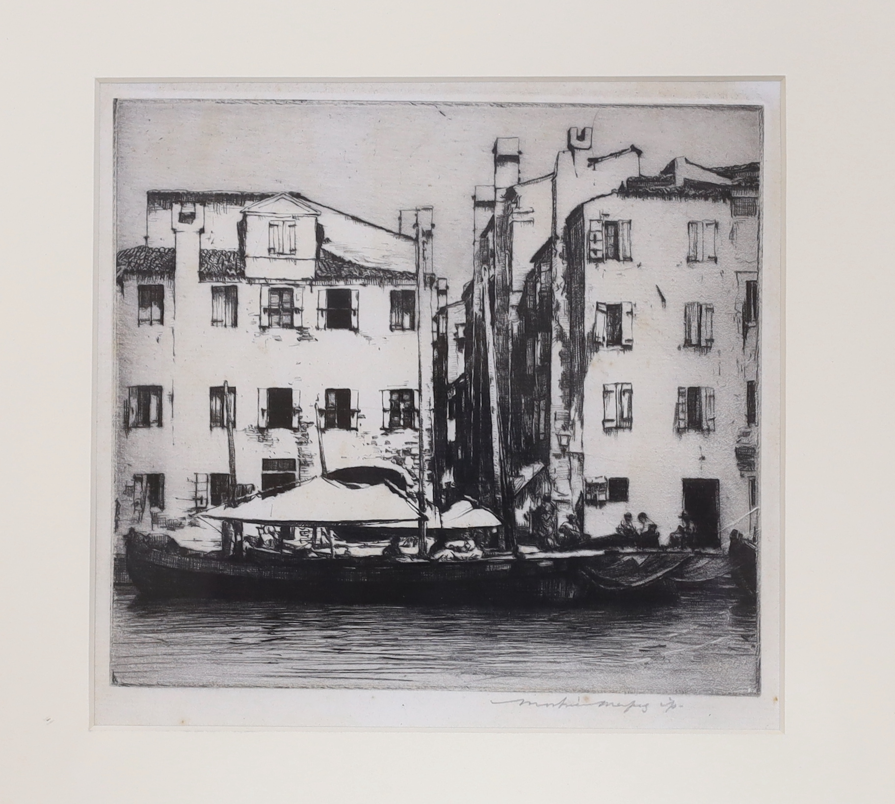 Mortimer Menpes R.E. (Australian, 1855-1938), two pencil signed etchings comprising ‘Rio Chiesa - Image 3 of 4