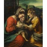 Francesco Gilbert after Antonio Correggio (1489-1534), oil on canvas, 'The Mystic Marriage of St
