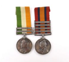 A Boer War medal pair to Supt. A. Perry Royal Engineers, comprising; the Queen’s South Africa