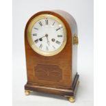 An Edwardian mantel clock, 30cm