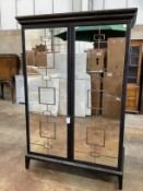 A mirrored armoire by Middleton Bespoke Joinery, width 122cm, depth 63cm, height 181cm