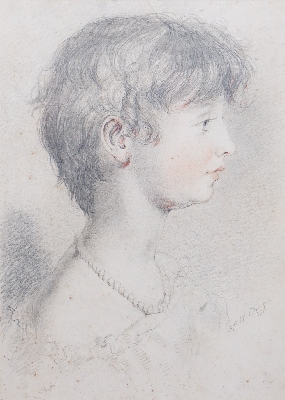 * * John Robert Wildman (fl.1823-1839), pencil and sanguine chalk on paper, Family portraits of - Bild 13 aus 17