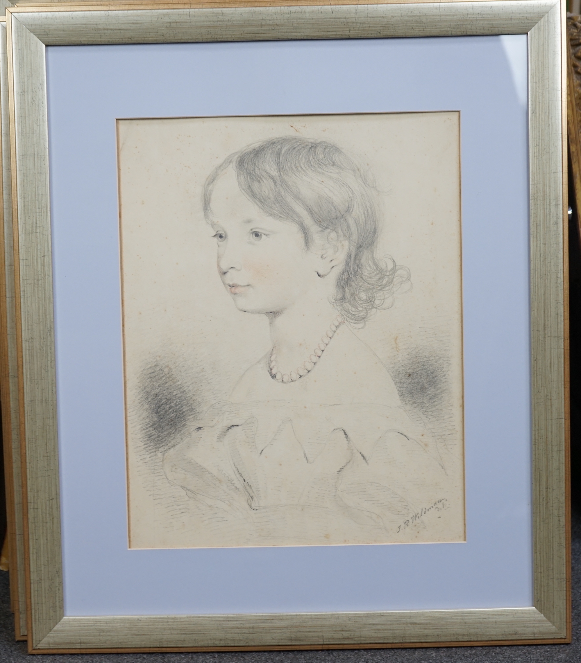 * * John Robert Wildman (fl.1823-1839), pencil and sanguine chalk on paper, Family portraits of - Image 7 of 17