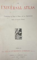 ° ° The Universal Atlas ... 117pp. of coloured maps (some d-page) and 107pp. letterpress index;