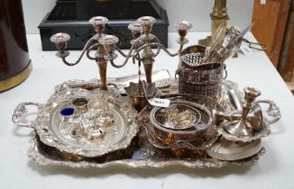 A group of plated wares