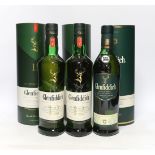 Three bottles of Glenfiddich single malt whisky, aged twelve years