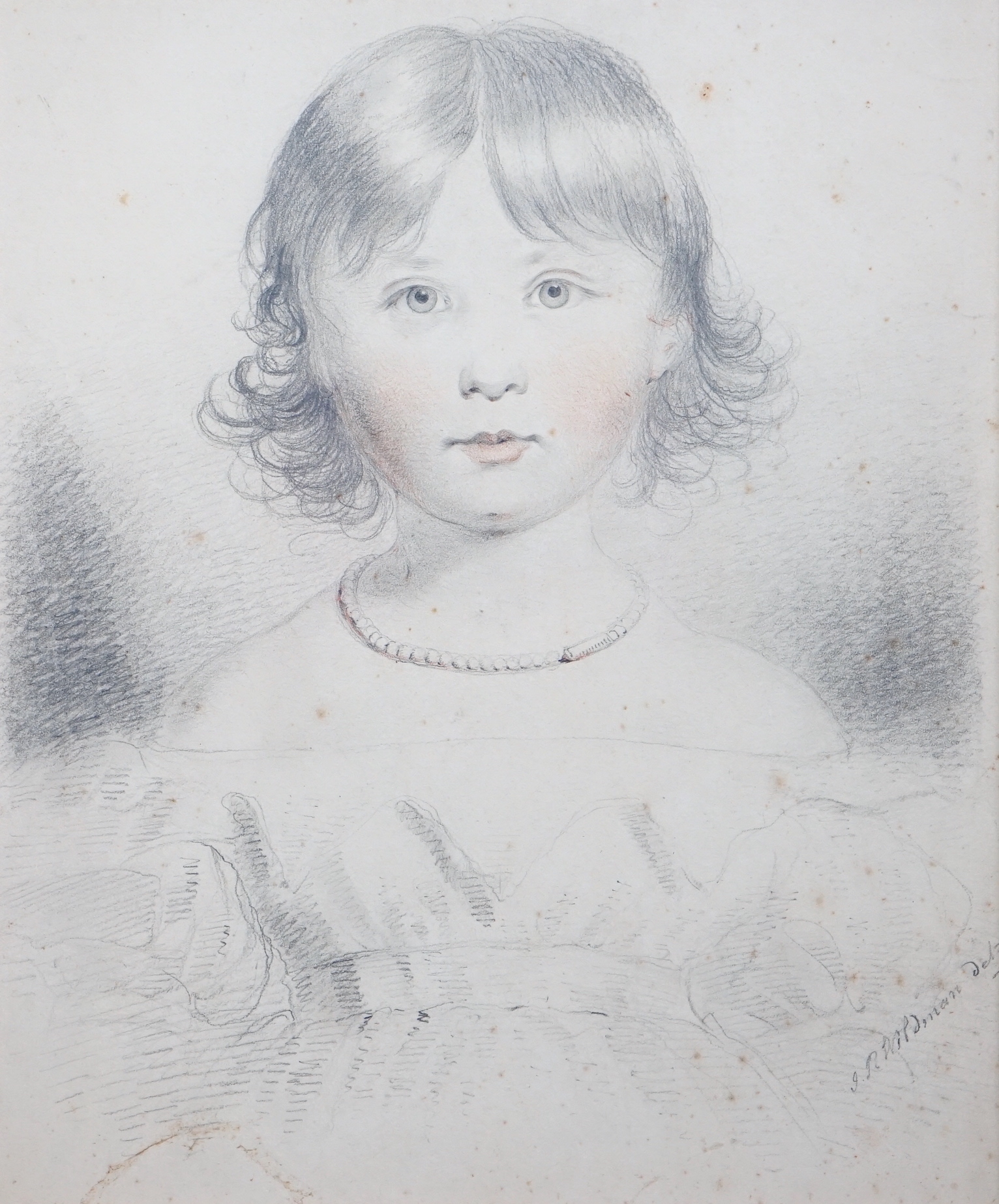 * * John Robert Wildman (fl.1823-1839), pencil and sanguine chalk on paper, Family portraits of - Bild 9 aus 17