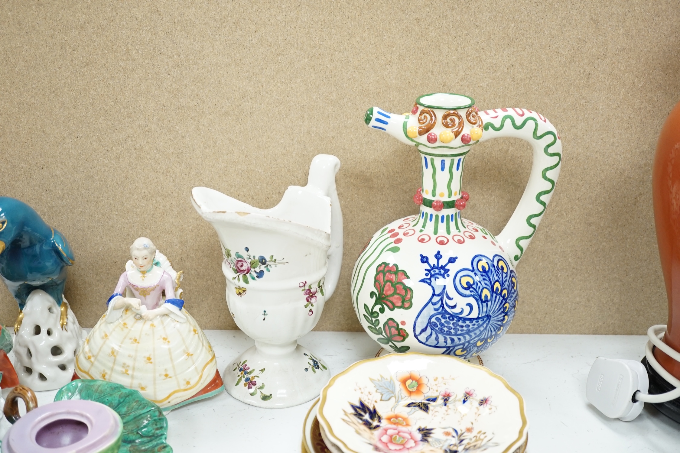 Assorted Continental ceramics, mainly 19th century - Image 4 of 8