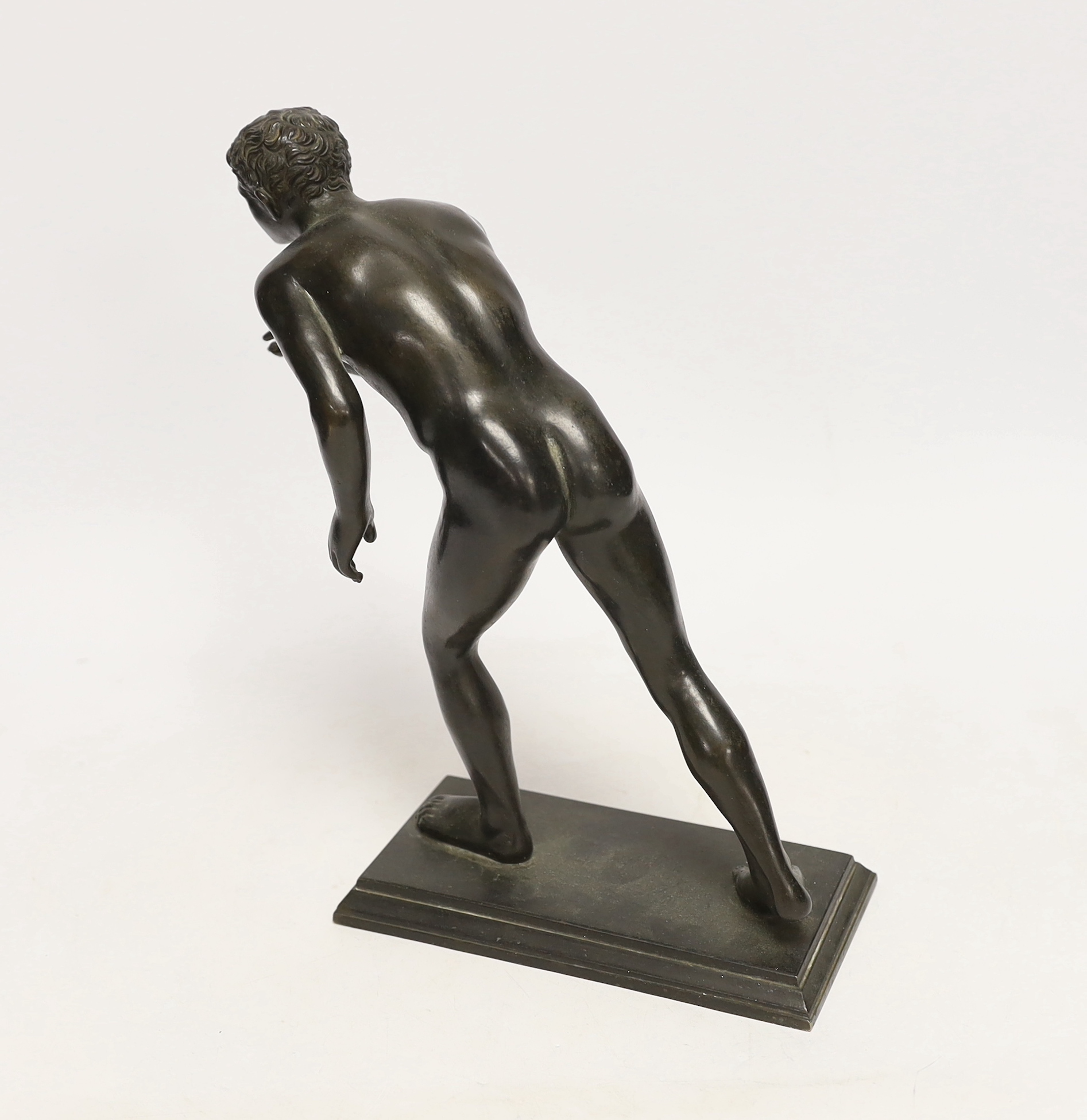 After The Antique, a bronze figure of an athlete, 26cm high - Image 2 of 3