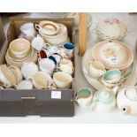 A collection of Susie Cooper ceramics and tablewares including tureens, an oval platter, cups and