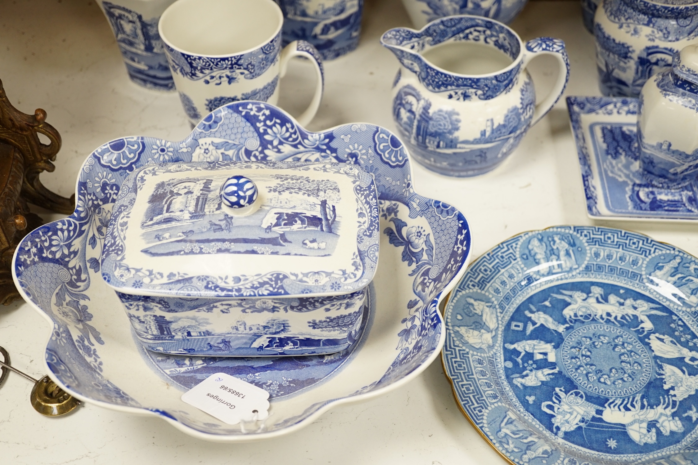 A collection of mostly Copeland Spode 'Italian' blue and white china - Image 2 of 6