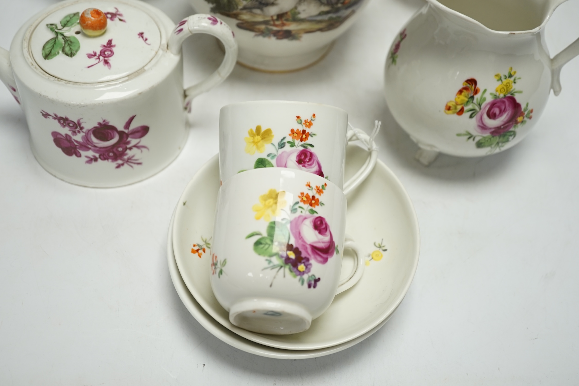 A 19th century Vienna part teaset (6) and three other items, largest 26cm high - Image 2 of 5