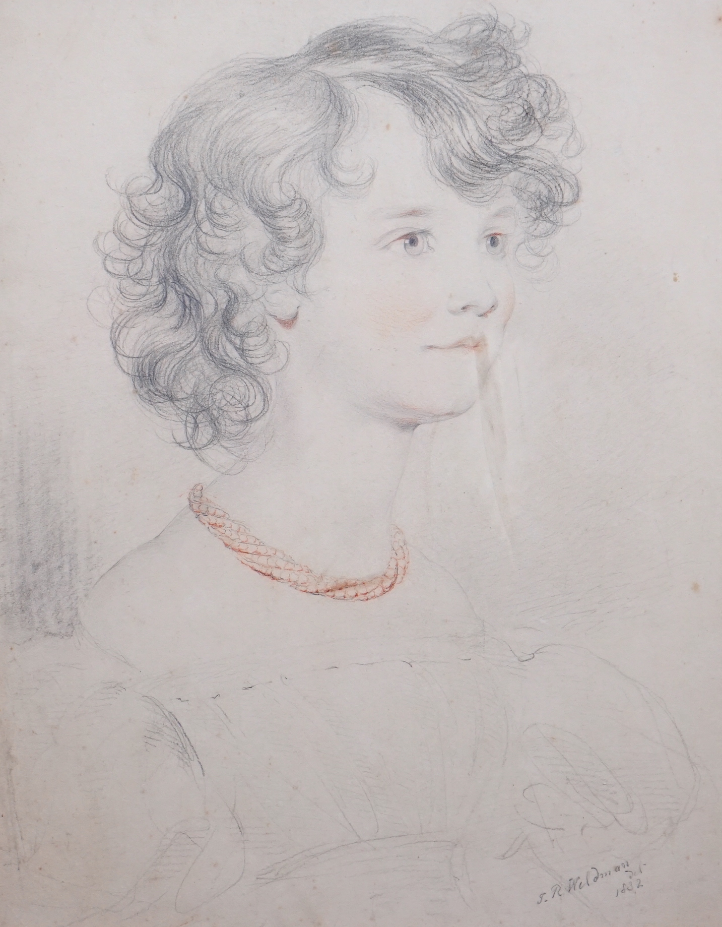 * * John Robert Wildman (fl.1823-1839), pencil and sanguine chalk on paper, Family portraits of - Bild 15 aus 17