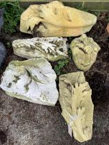 Five sandstone fragments, largest width 50cm