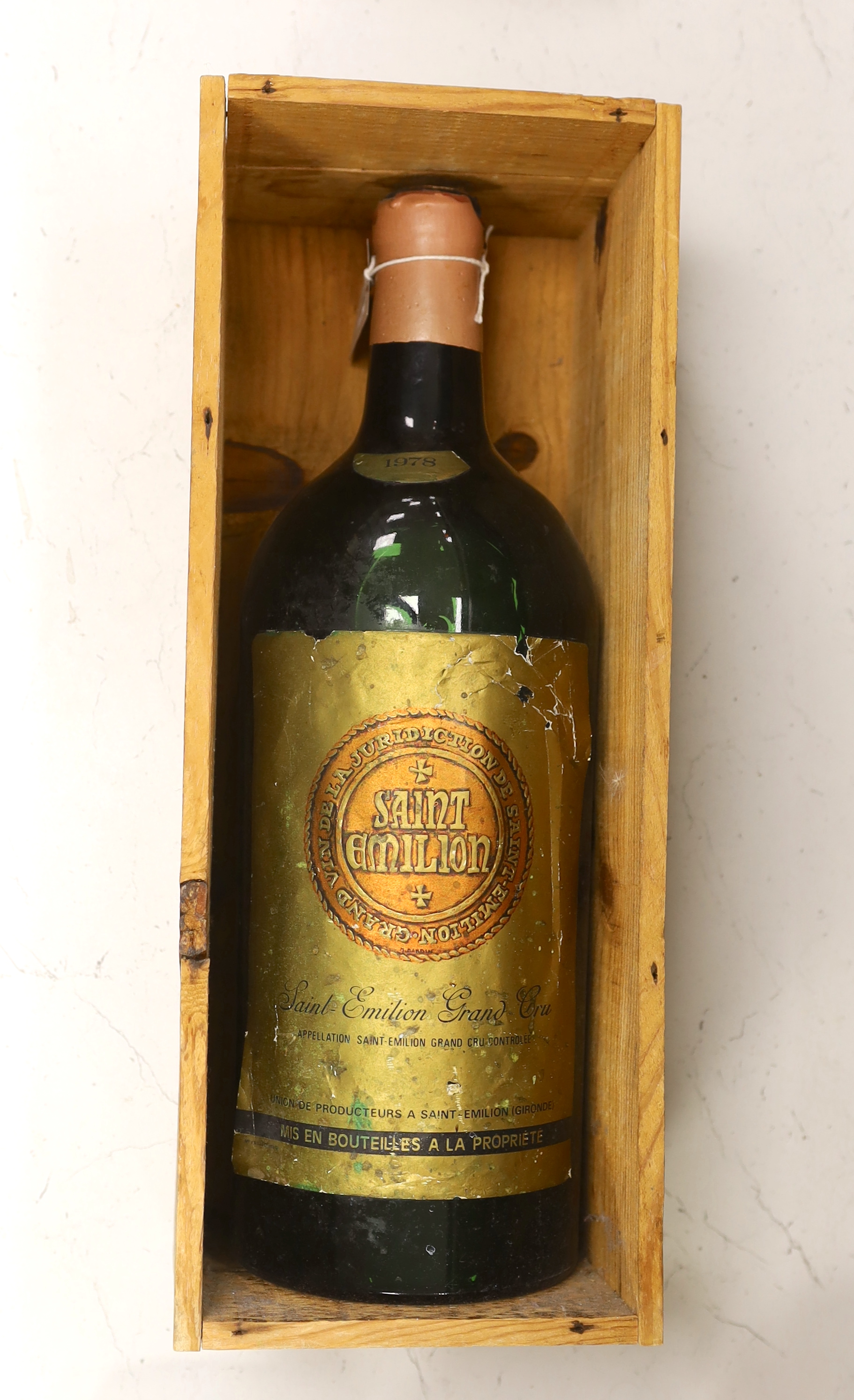 A magnum bottle of Saint Emilion 1978, OWC - Image 2 of 2