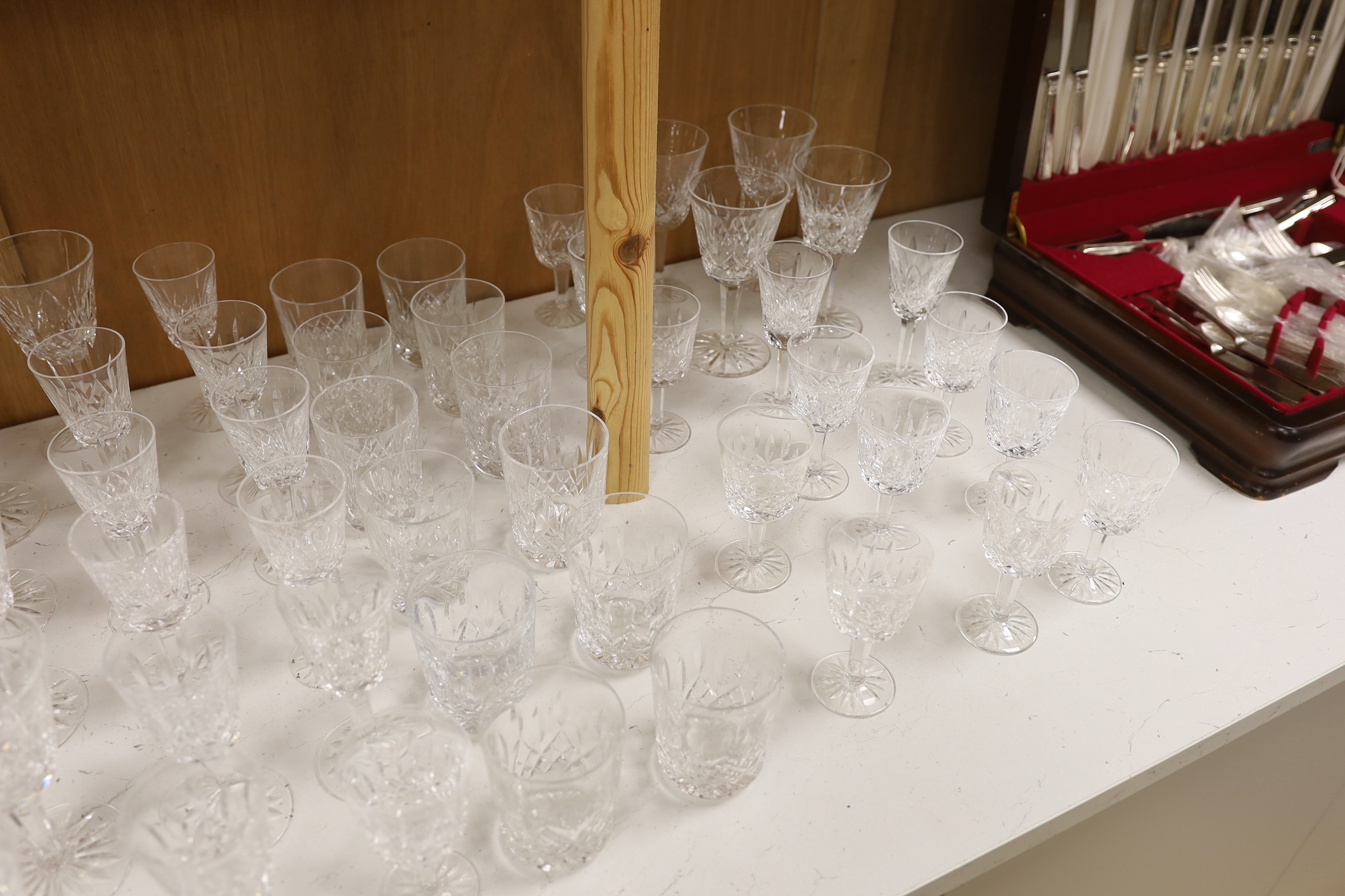 A suite of Waterford glassware for twelve including red wine, white wine and tumbler glasses, - Image 3 of 3