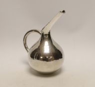 A Cypriot 925 milk pitcher, with elongated spout, height 20.3cm, 8.9oz.